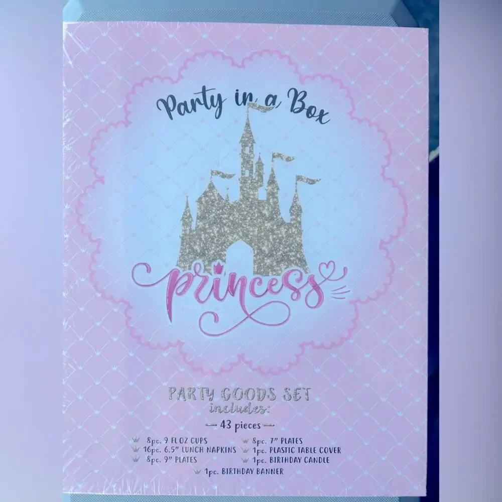 🎉Party in a Box Princess Table set! NEW in BOX! 🎉